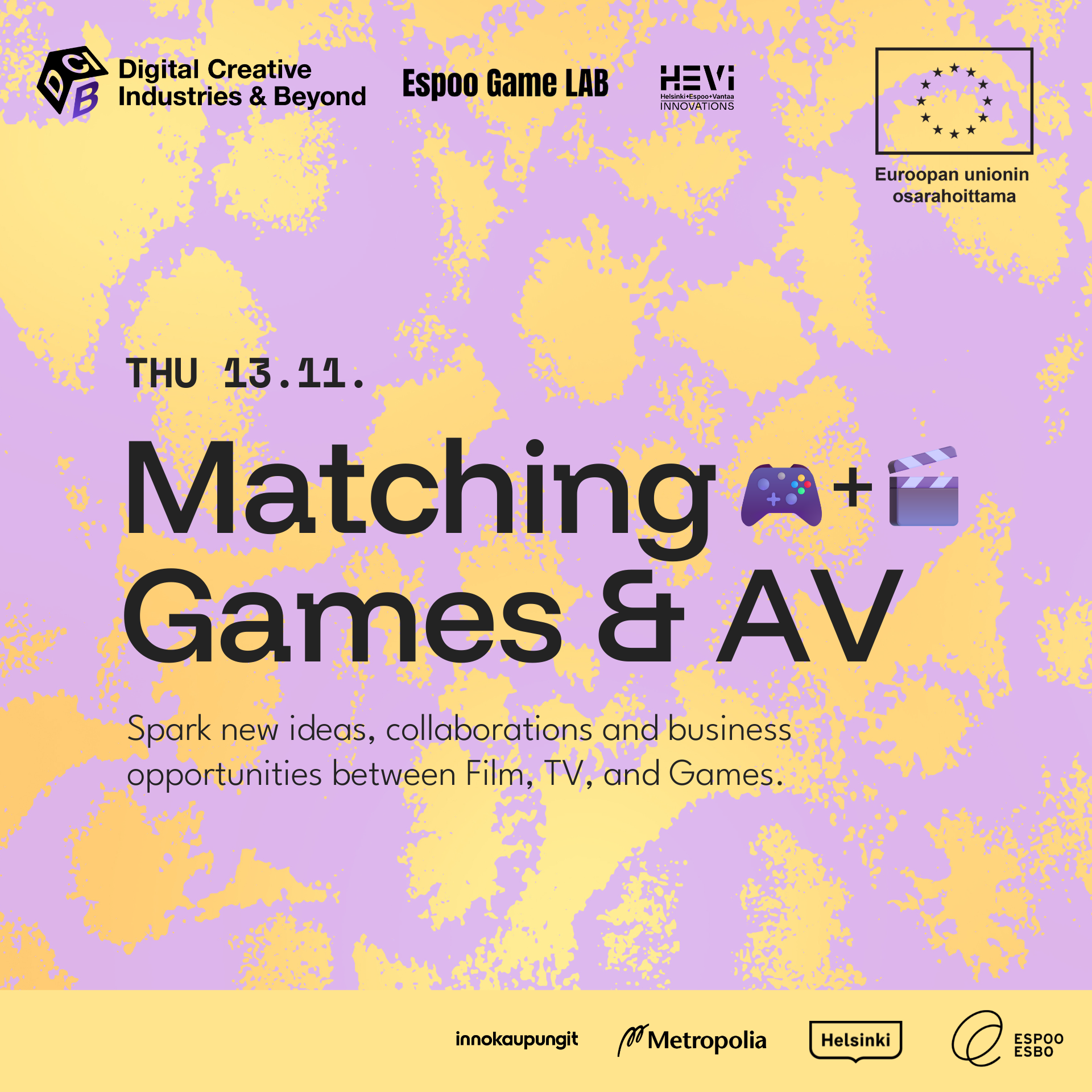 Matching Games & AV networking event 13.11.2025 Matching Games & AV networking event 13.11.2025